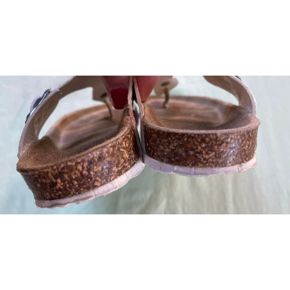 Giulia Palai Girls Kids Sandals Size 1 Pretty! Floral‎ And White